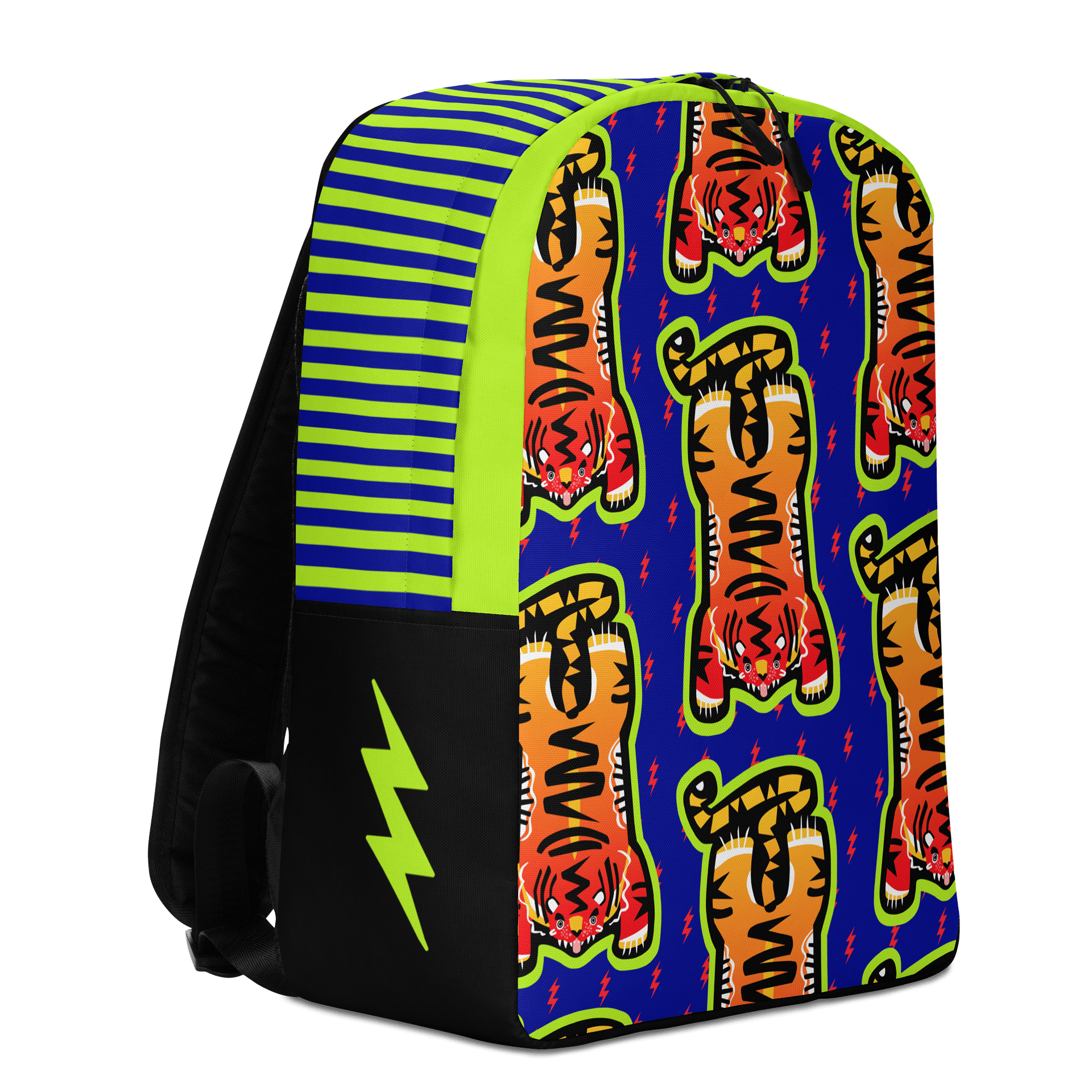 Lime & Blue Tiger Backpack - Electric Tiger Club product image (3)
