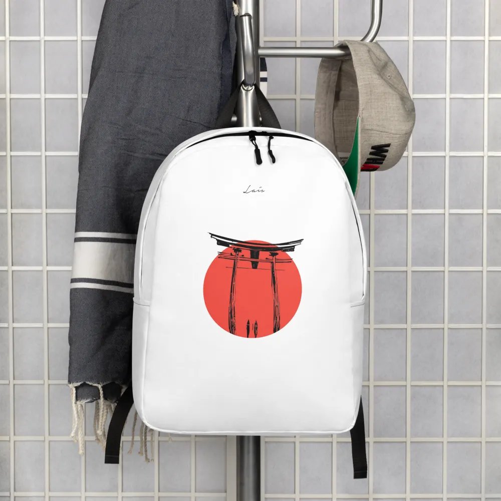 Backpack - Japan Torii Gate Couple Sunset White product image (4)