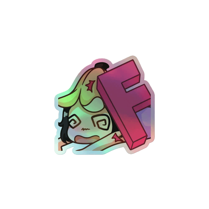 F Holographic Sticker product image (1)