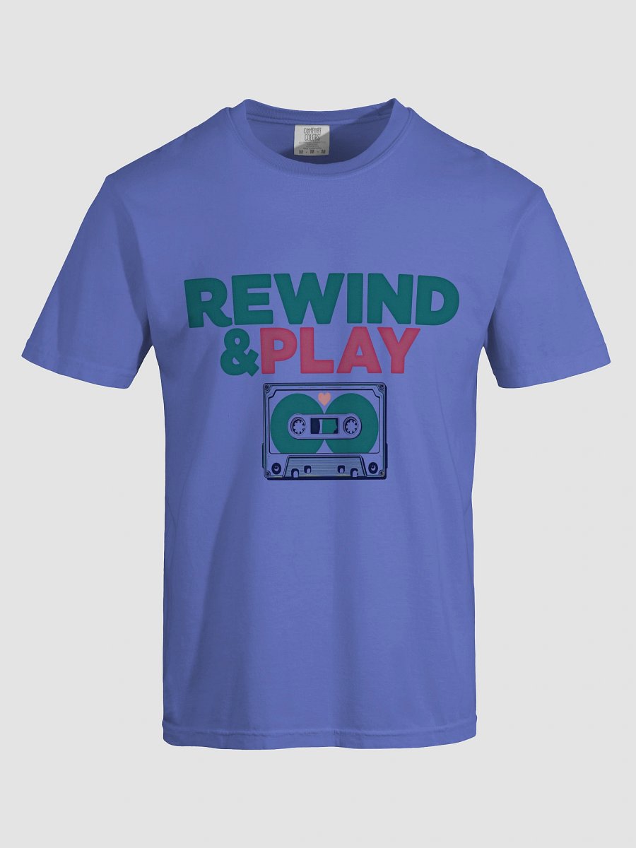 Rewind & Play Cassette Heart T-Shirt product image (7)