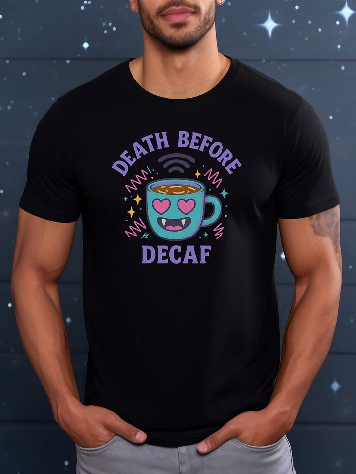 Death Before Decaf - Caffeine Core - Bella Canvas 3001 Unisex Staple T-Shirt product image (2)