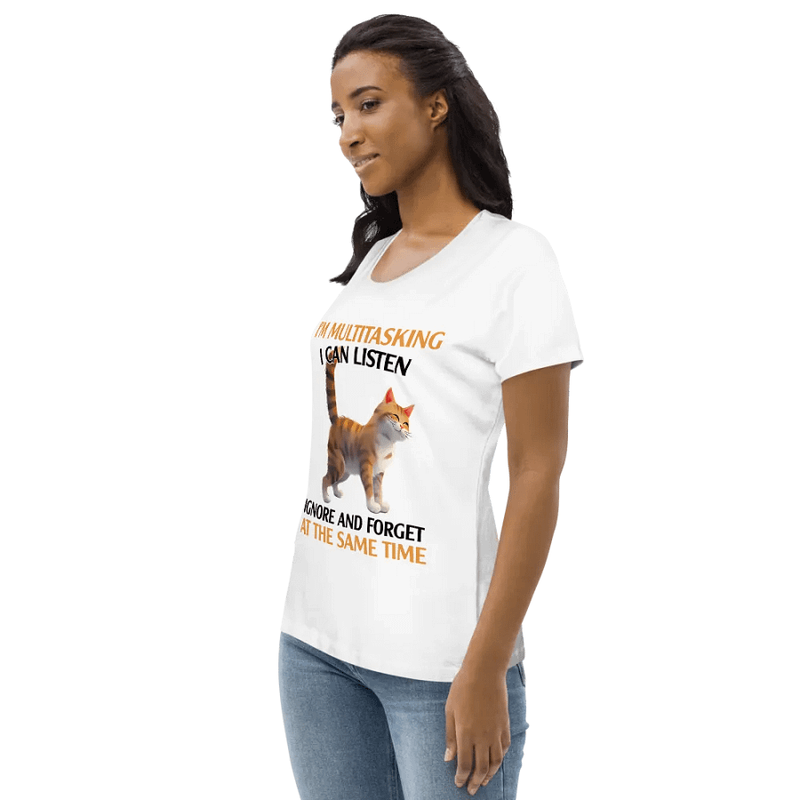 Multitasking Cat Women's Eco Tee product image (3)