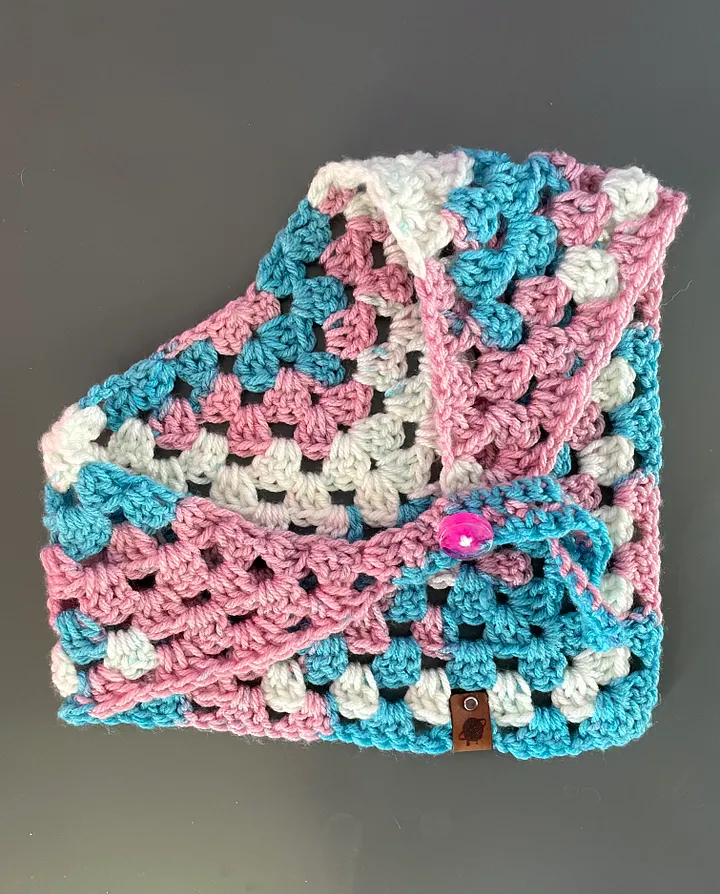 Pride Flag Crochet Bandana product image (2)