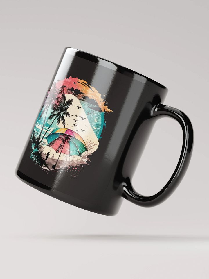 Tropical Paradise Black Glossy Mug product image (2)