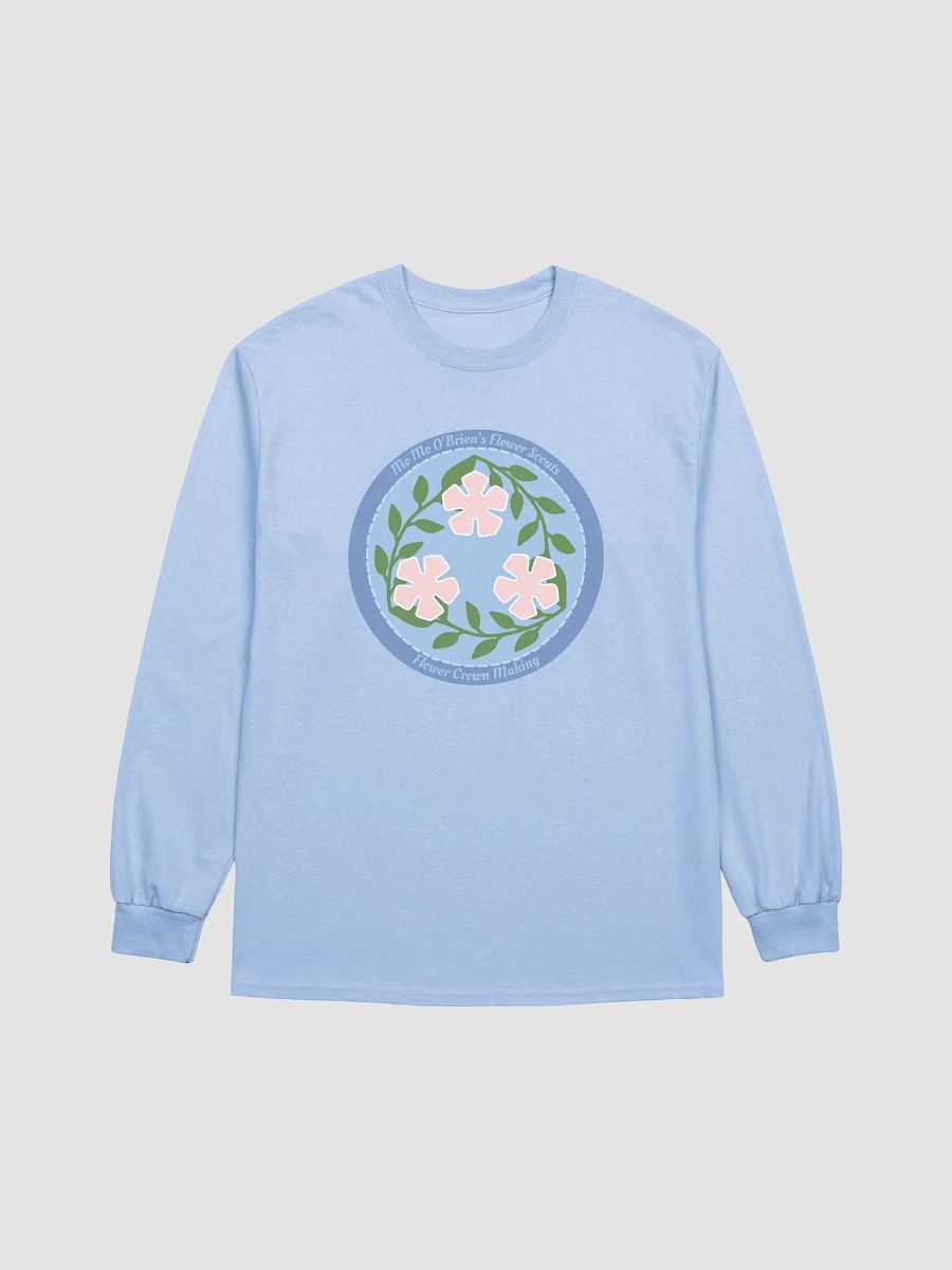 Flower Crown Making Badge Long Sleeve T-Shirt product image (1)