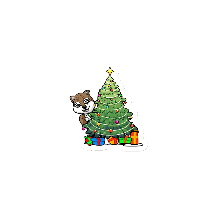 Gabriel the Wolf-Dog-Hybrid Christmas Tree Magnet product image (1)