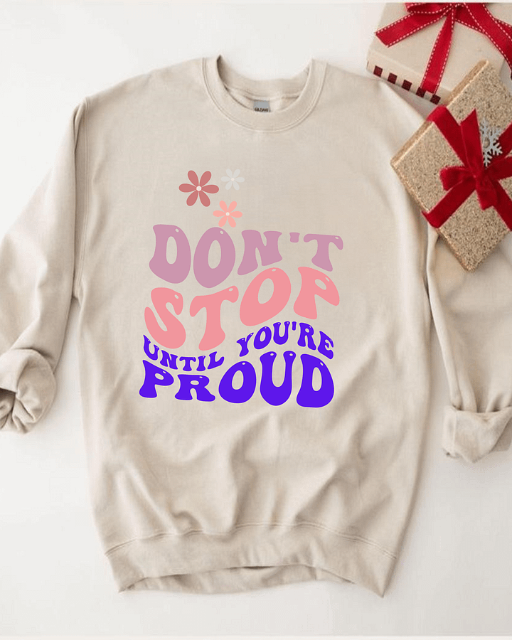 Plus Size Women's Motivational Floral Premium Cotton Heritage Sweatshirt product image (1)