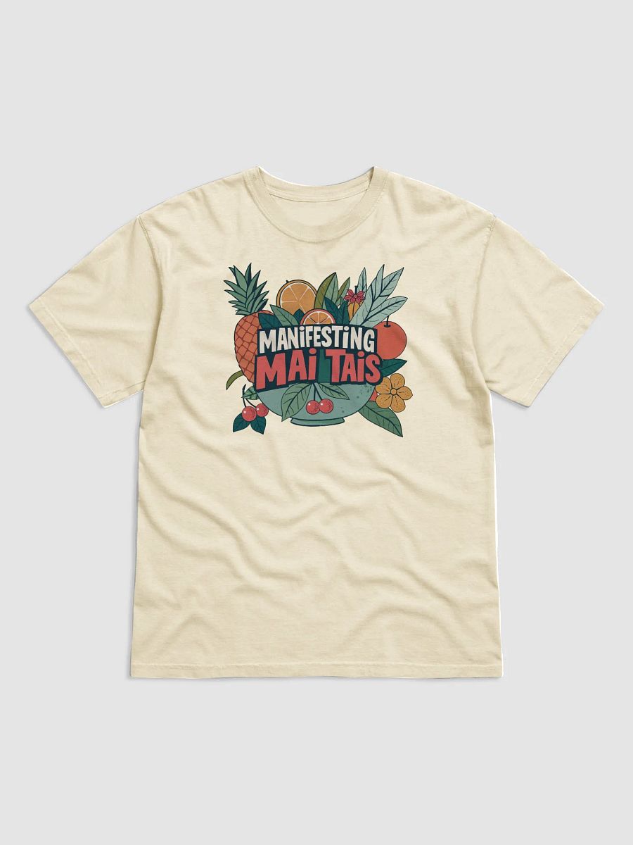 Manifesting Mai Tais Tropical T-Shirt – Vintage Fruit Graphic Tee – Retro Aesthetic Heavyweight Cotton Shirt – Beach Vibes Summer Outfit product image (3)