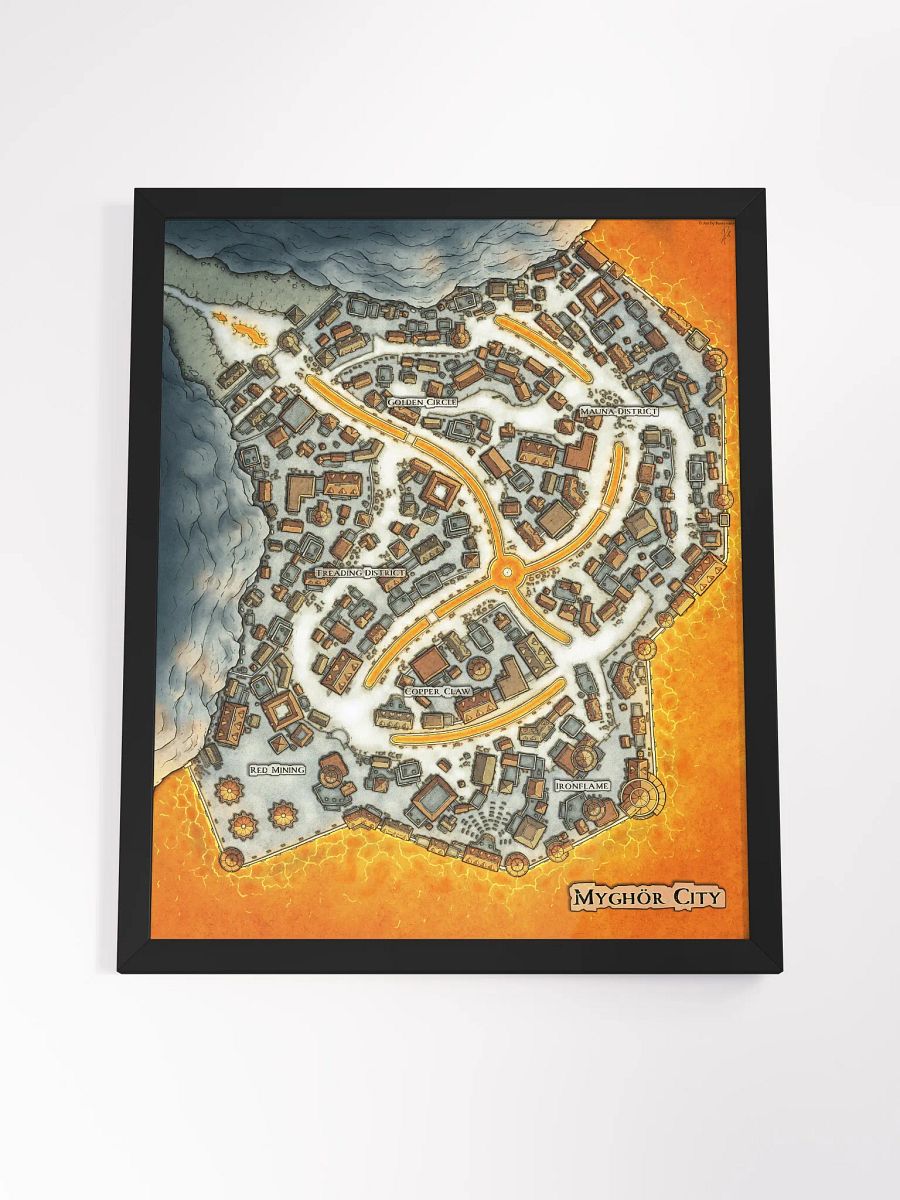 Myghör City FRAMED POSTER 16'' X 20'' product image (12)