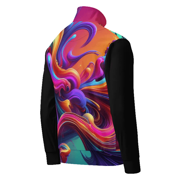 EcoWave Unisex Track Jacket | AI Design product image (2)