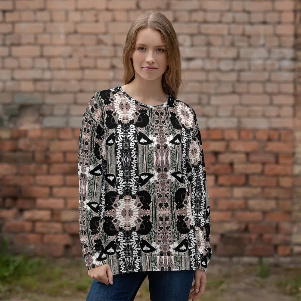 Abstract Floral Birds Unisex Sweatshirt product image (1)