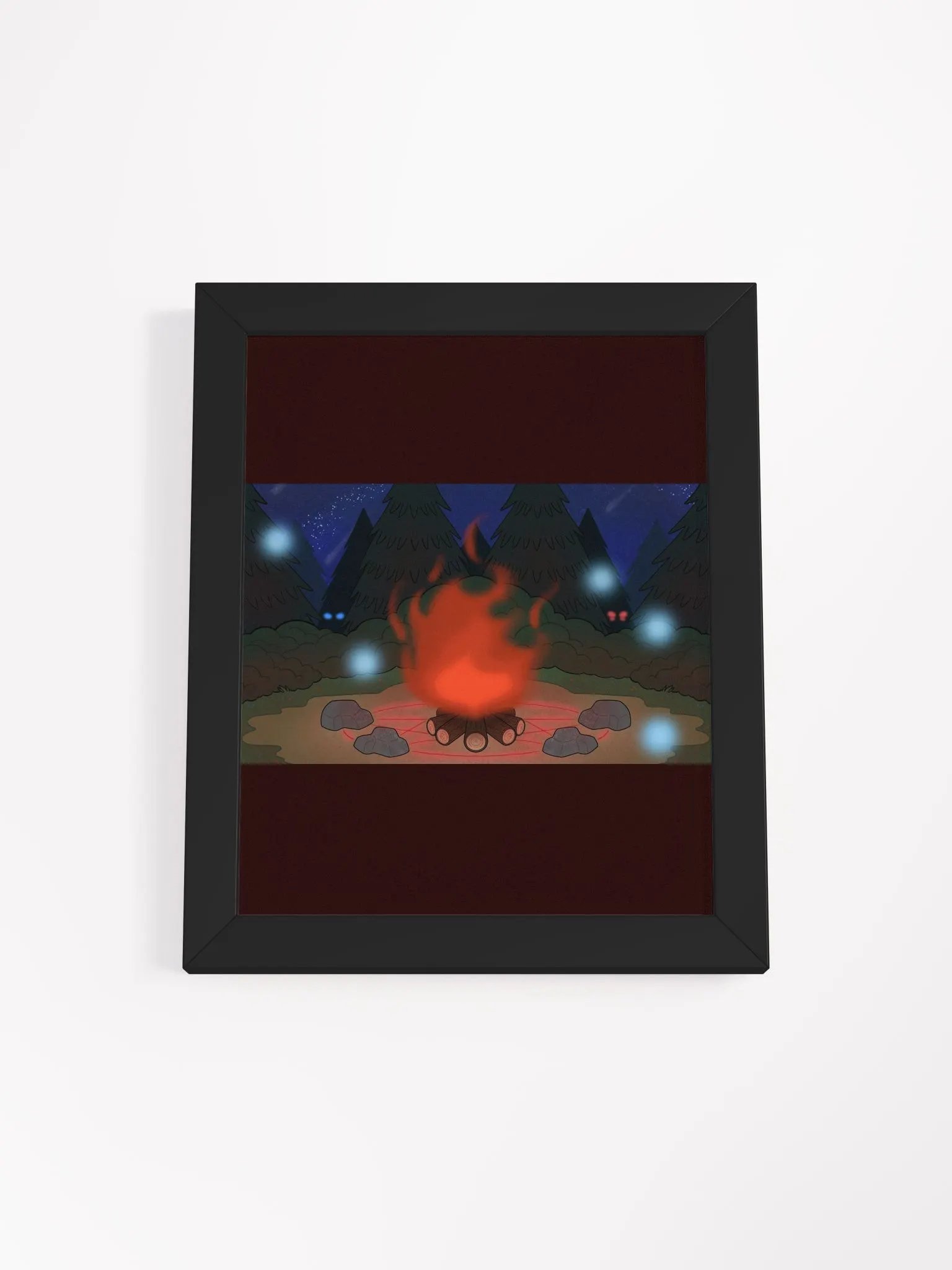 Framed High-Quality Matte Poster - Cryptid Summoning Circle - Full product image (3)