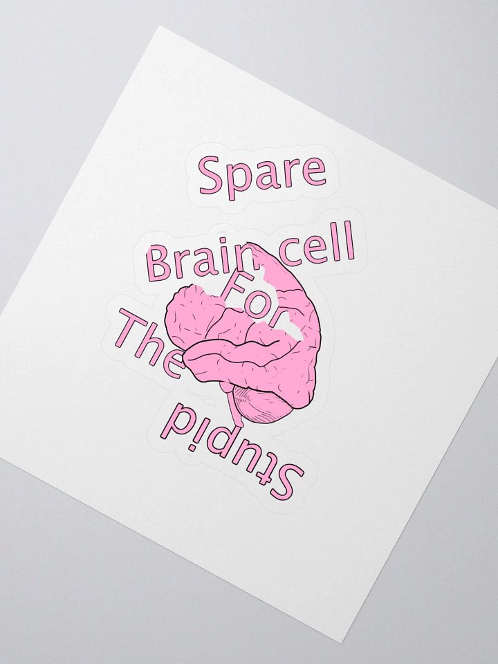 Spare Brain Cell Kiss Cut Stickers product image (2)
