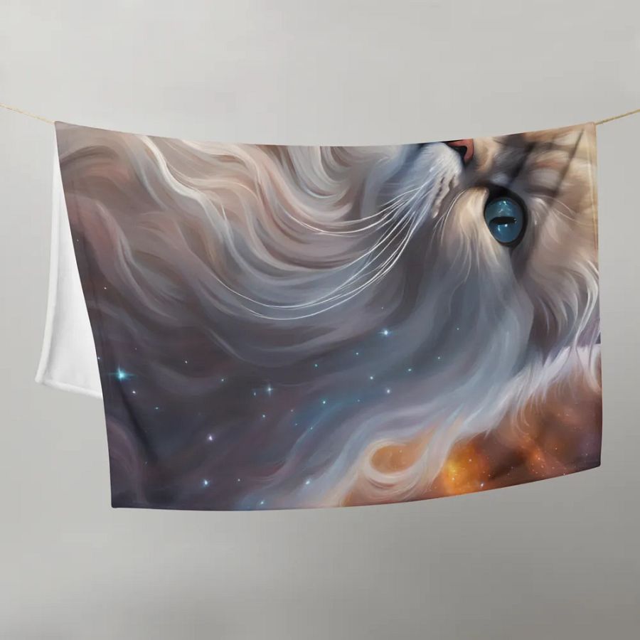 Galactic Dreamer Throw Blanket Perser CAT product image (21)