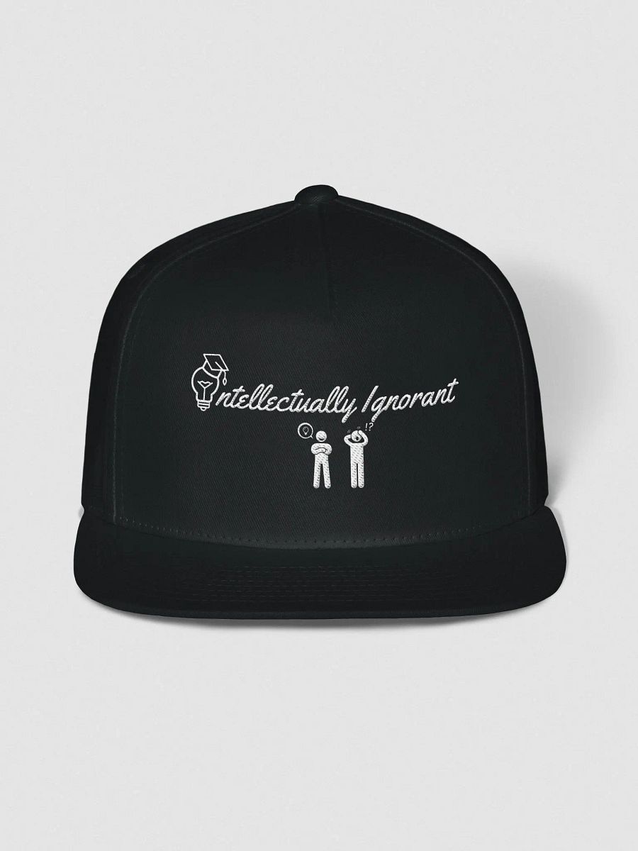 INTELLECTUALLY IGNORANT ( WHITE LOGO) SNAPBACK HAT product image (1)