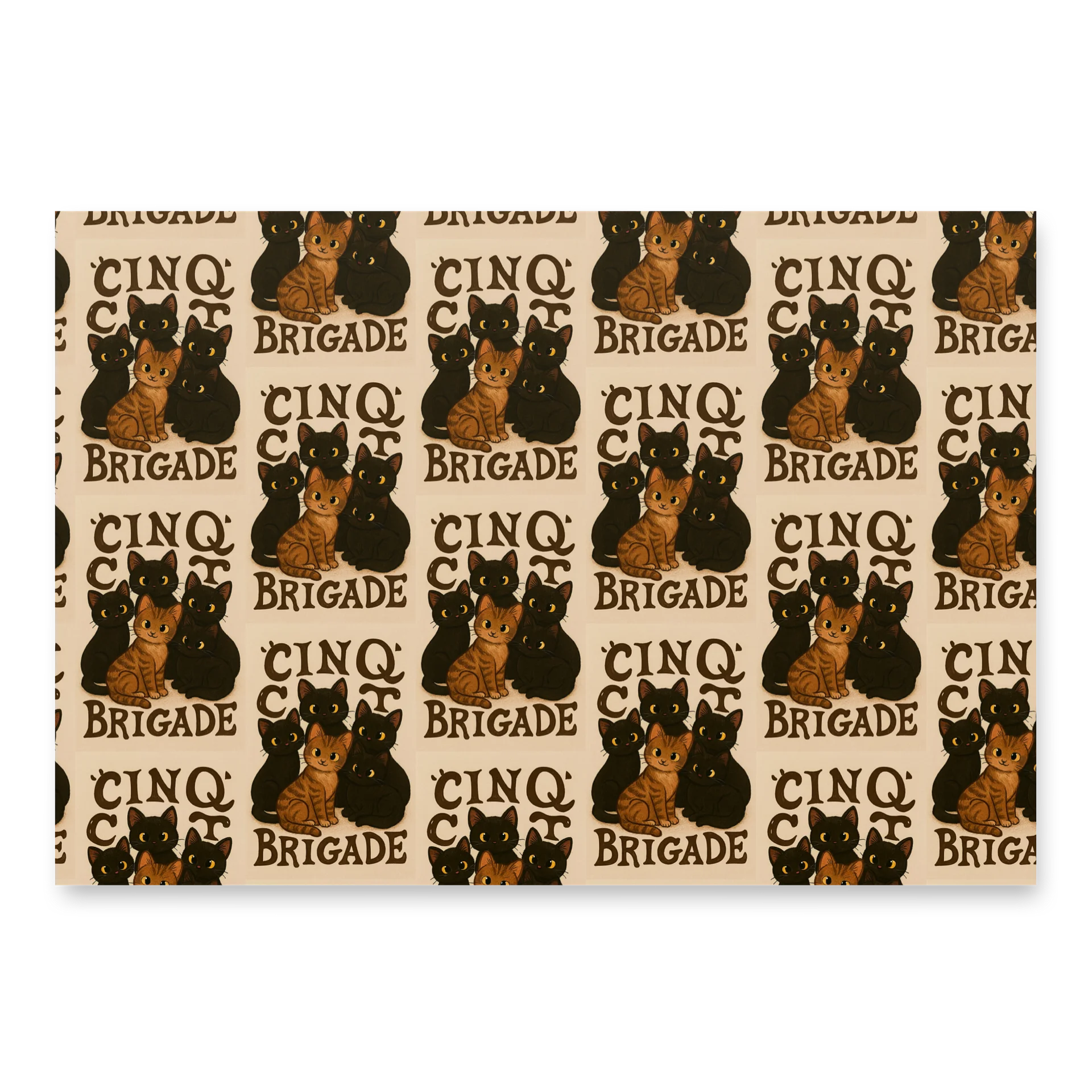 Funky Cartoon Character Wrapping Paper Set product image (3)