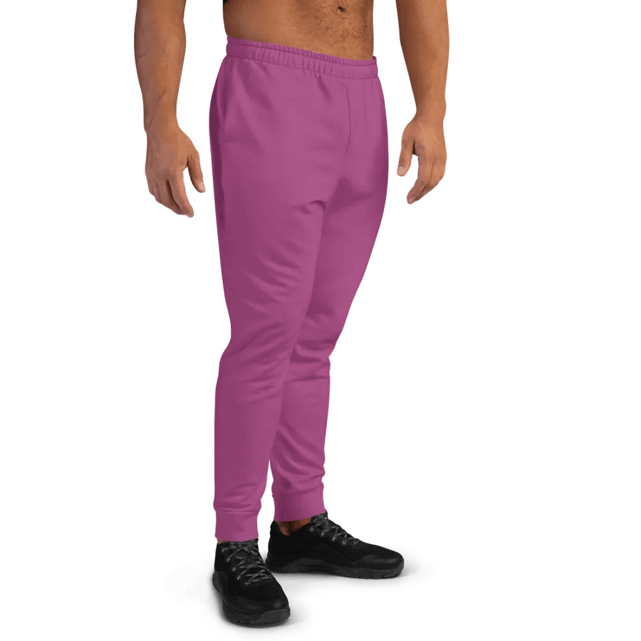 Plain Plum Purple True Summer Recycled Polyester Premium Men's Joggers by Treasure Pie product image (11)