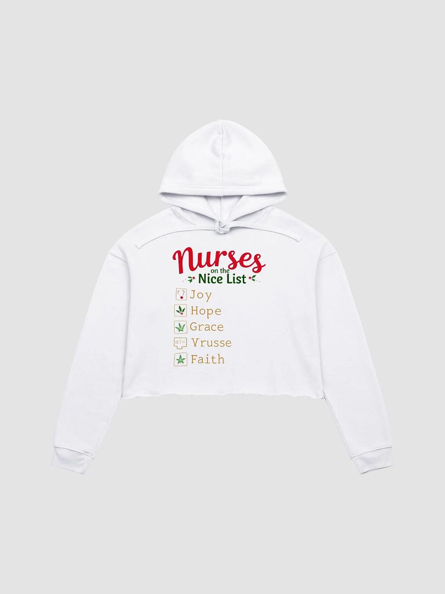 Holiday Cheer Nurses Crop Hoodie product image (2)