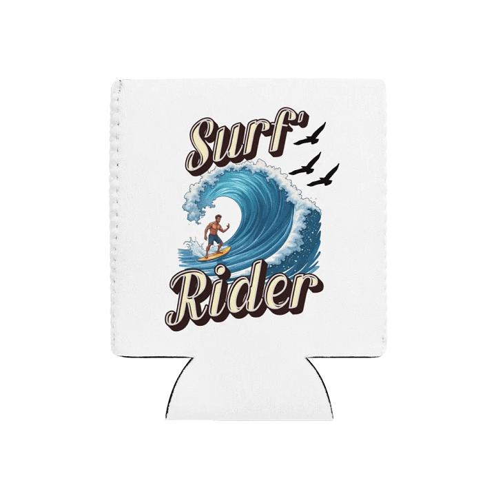 Surf Rider Riding The Waves Can Cooler product image (1)