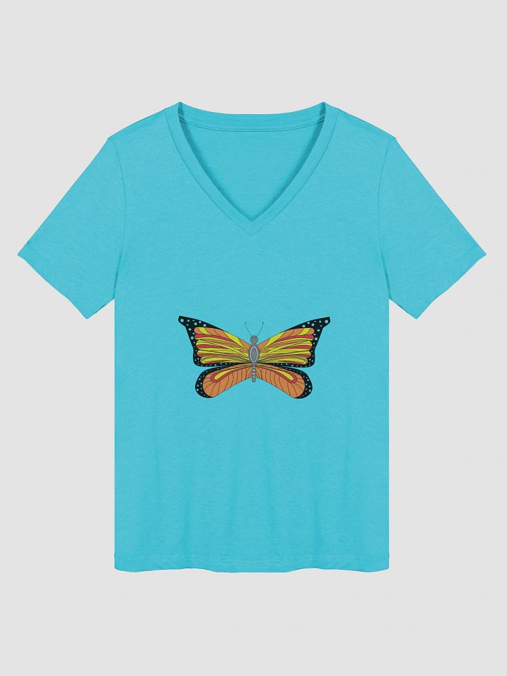 Whimsical Spoon Butterfly Women's V-Neck Tee product image (7)