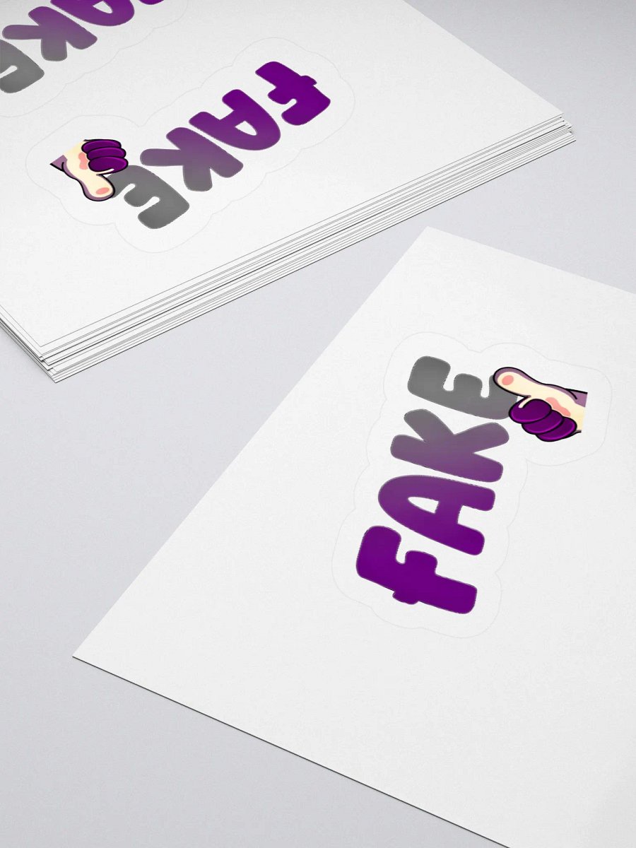 Fake and Fake Thumb Kiss Cut Stickers product image (8)