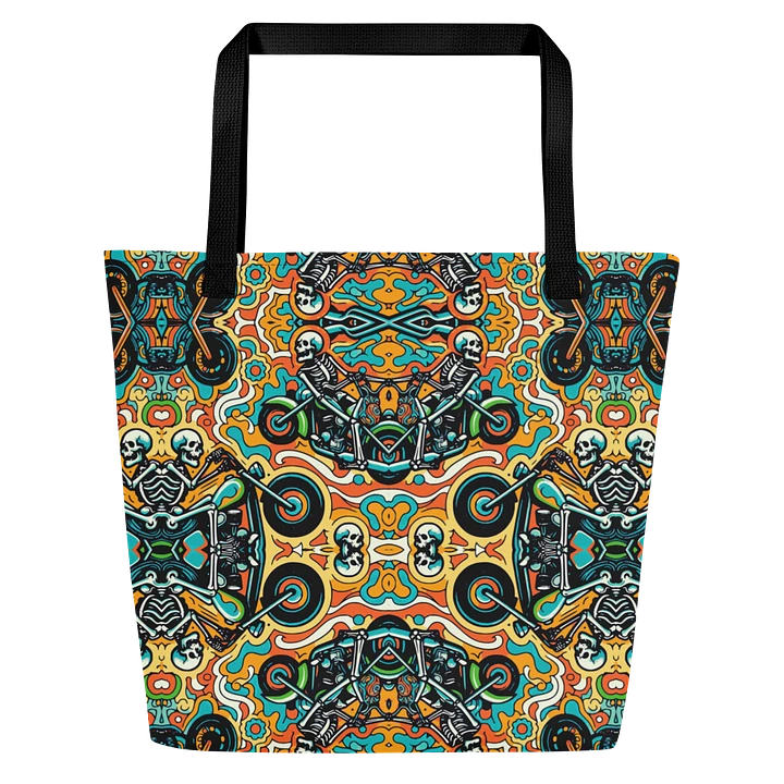 Skeletons On Motorcycles Print Tote Bag product image (1)