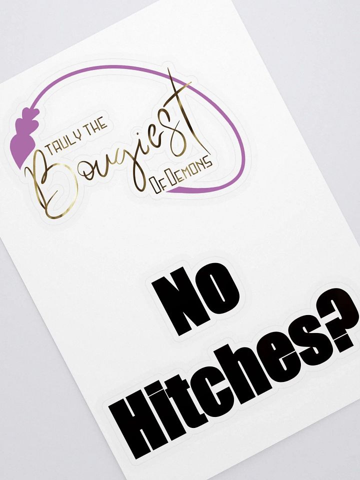 Bougiest of Demons and No Hitches? Stickers product image (1)