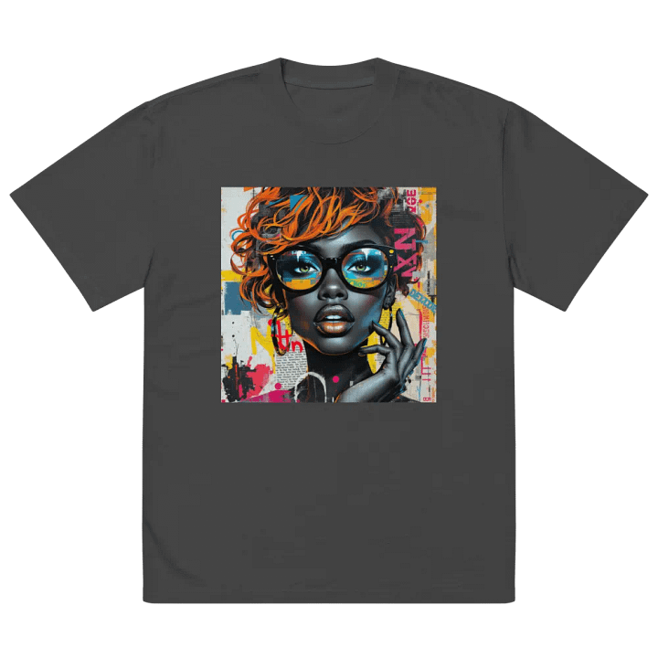 Vibrant Reflections Oversized T-Shirt product image (2)