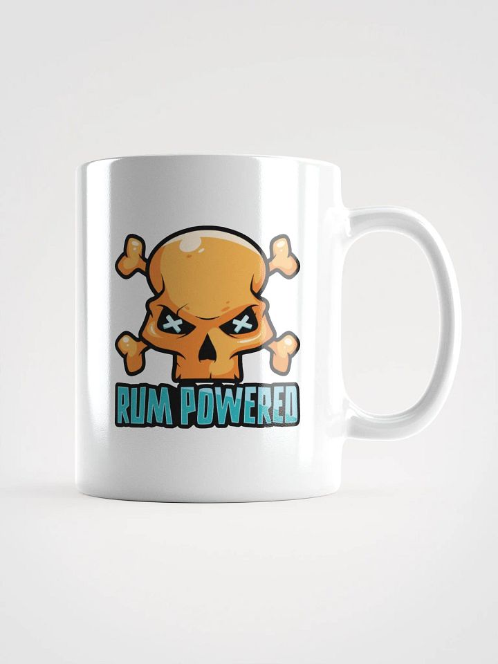 Rum Powered Pirate Coffee Mug | Funny Skull & Crossbones Design product image (1)