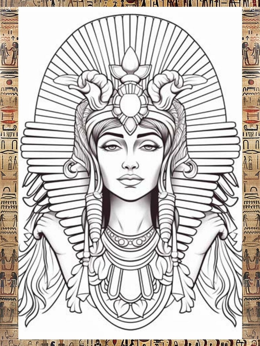 Egyptian Gods Coloring Book for Adults product image (5)