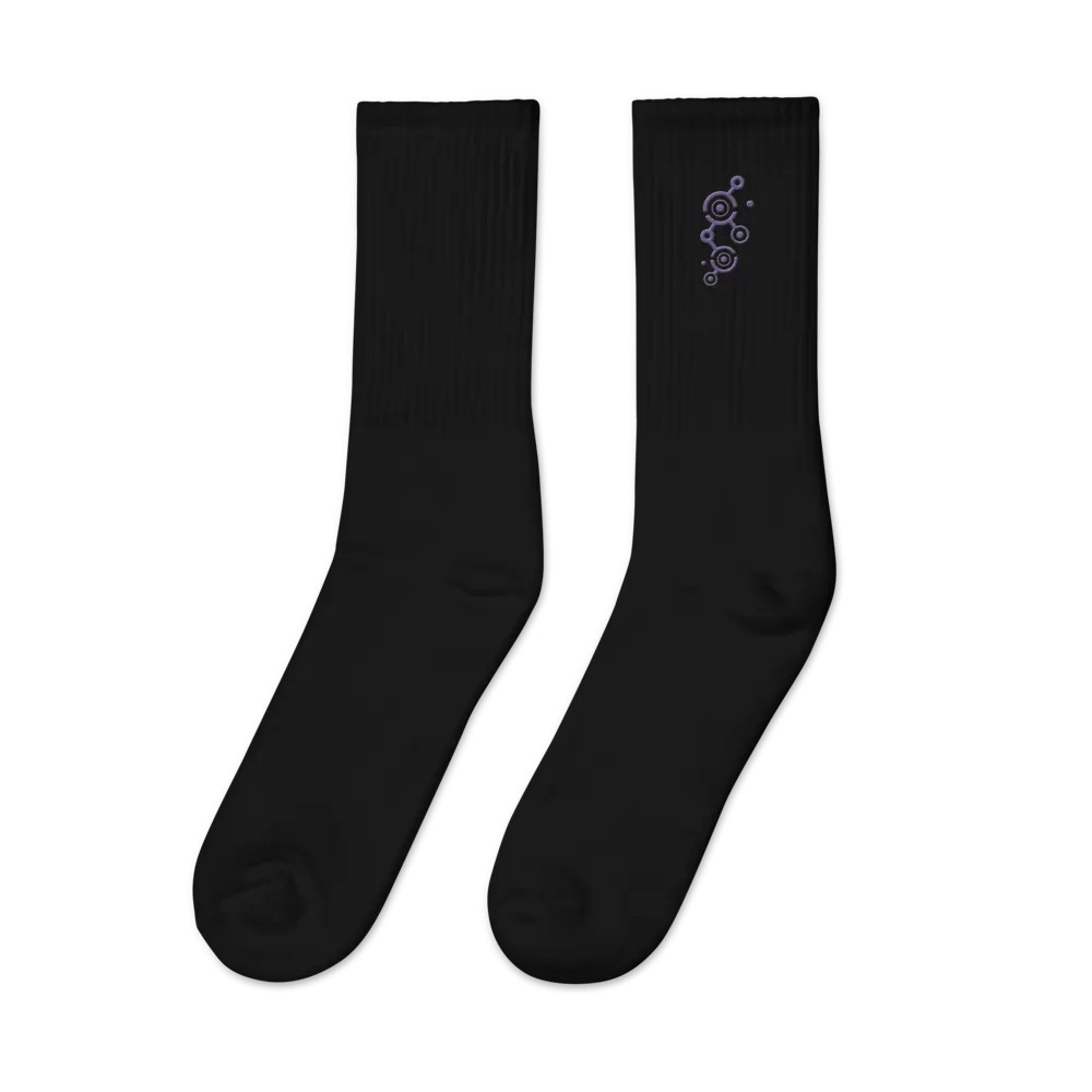 Cosmic Crop Circle Embroidered Socks product image (4)