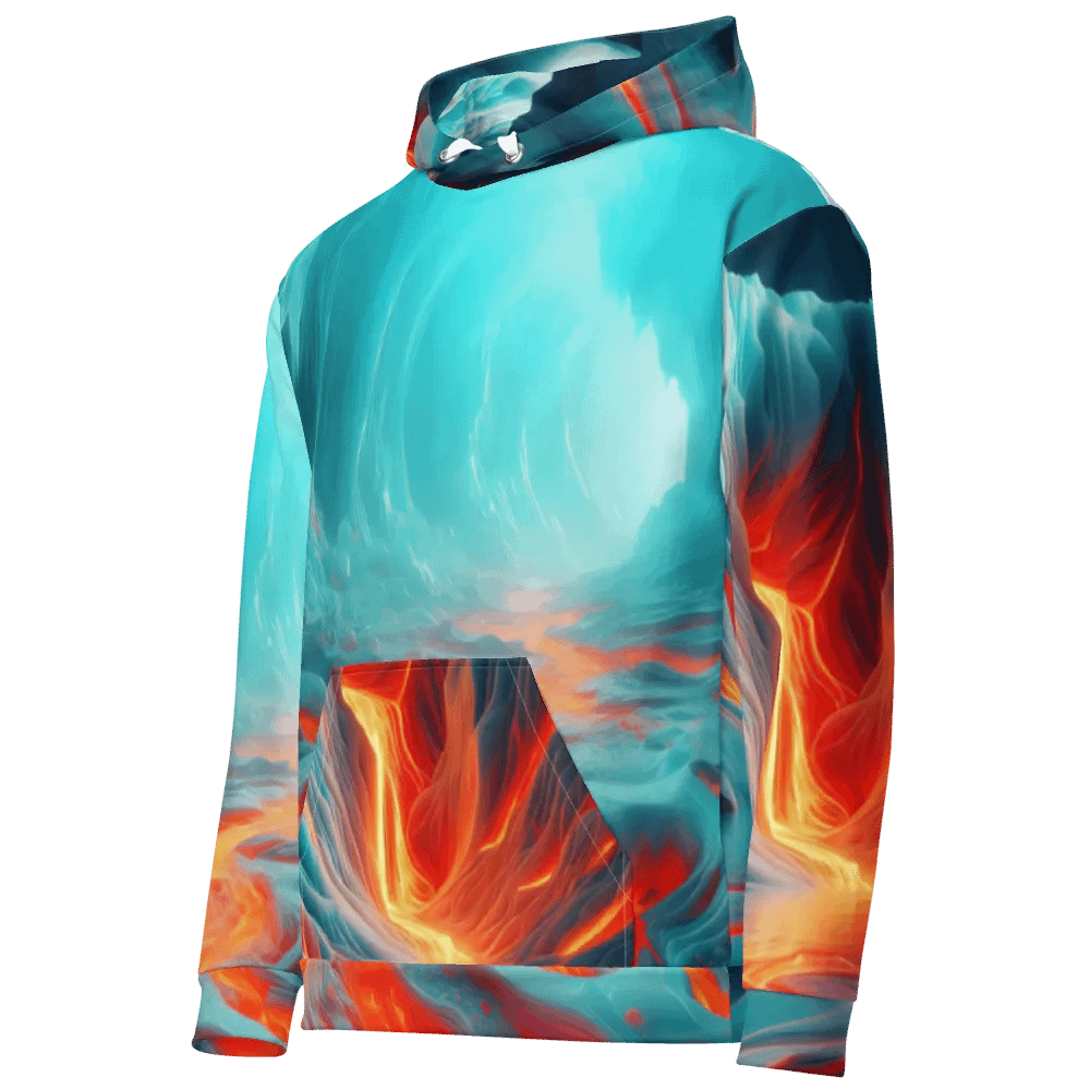 Fire and Ice - Vivid Glacial Lava Cascade #2 product image (6)
