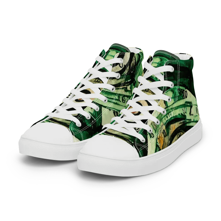 Spiral Clock Women's canvas High Tops product image (6)