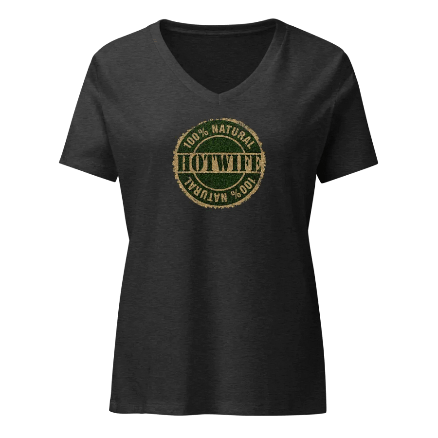 100% Natural Hotwife Seal - Texture Version Women's Vee Neck Tee product image (3)