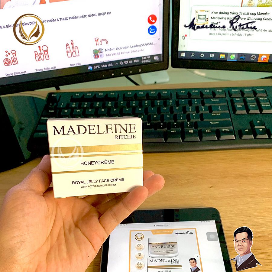 Kem dưỡng sáng da sữa ong chúa Madeleine Ritchie Royal Jelly Face Creme 100ml product image (4)