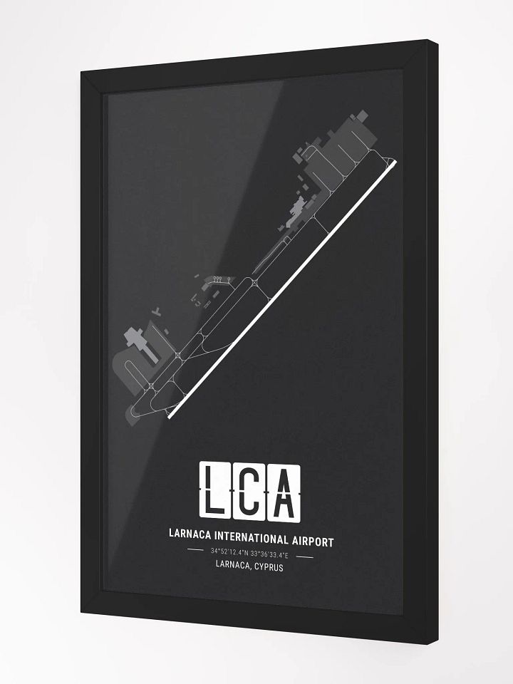 Framed Airport LCA Premium Map On Matt Paper product image (2)