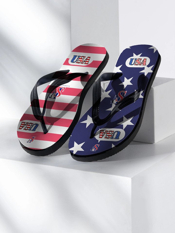 Patriotic Sole Custom Flip-Flops product image (1)