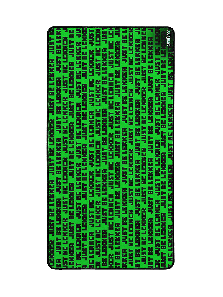 Smithology - "Just Be Lekker" Green/Black Gaming Mousepad product image (2)