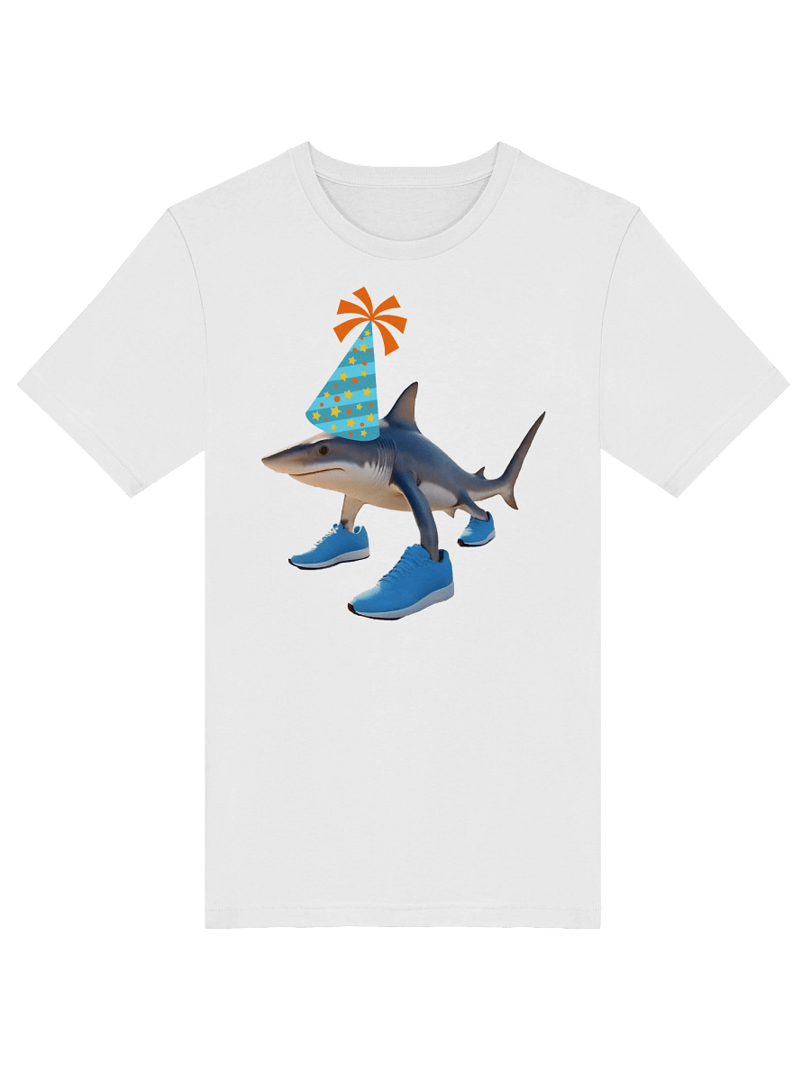 Tralalero Tralala Shark Birthday Hat T-Shirt product image (3)