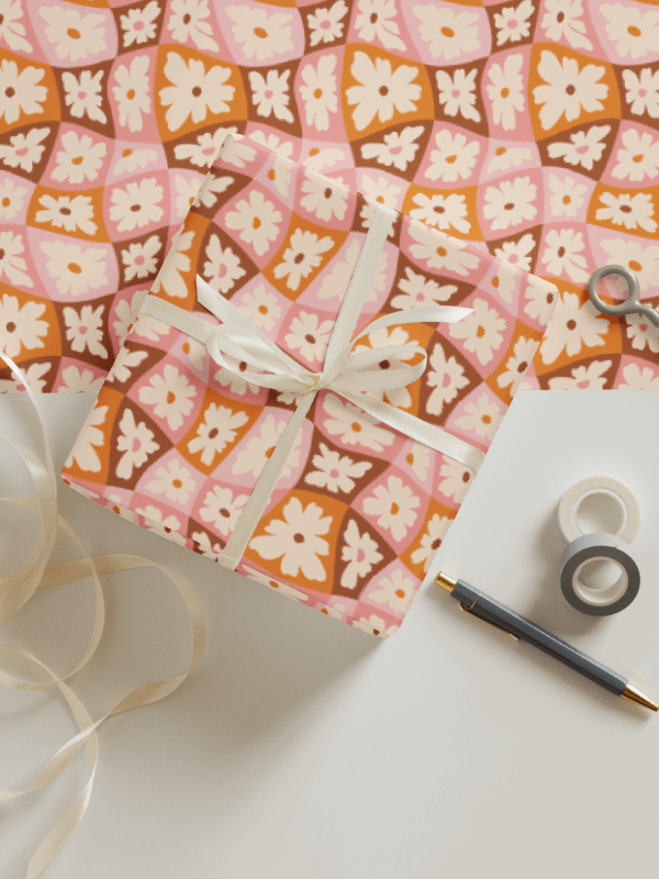 Retro Daisies Wrapping Paper | Set of 3 product image (2)