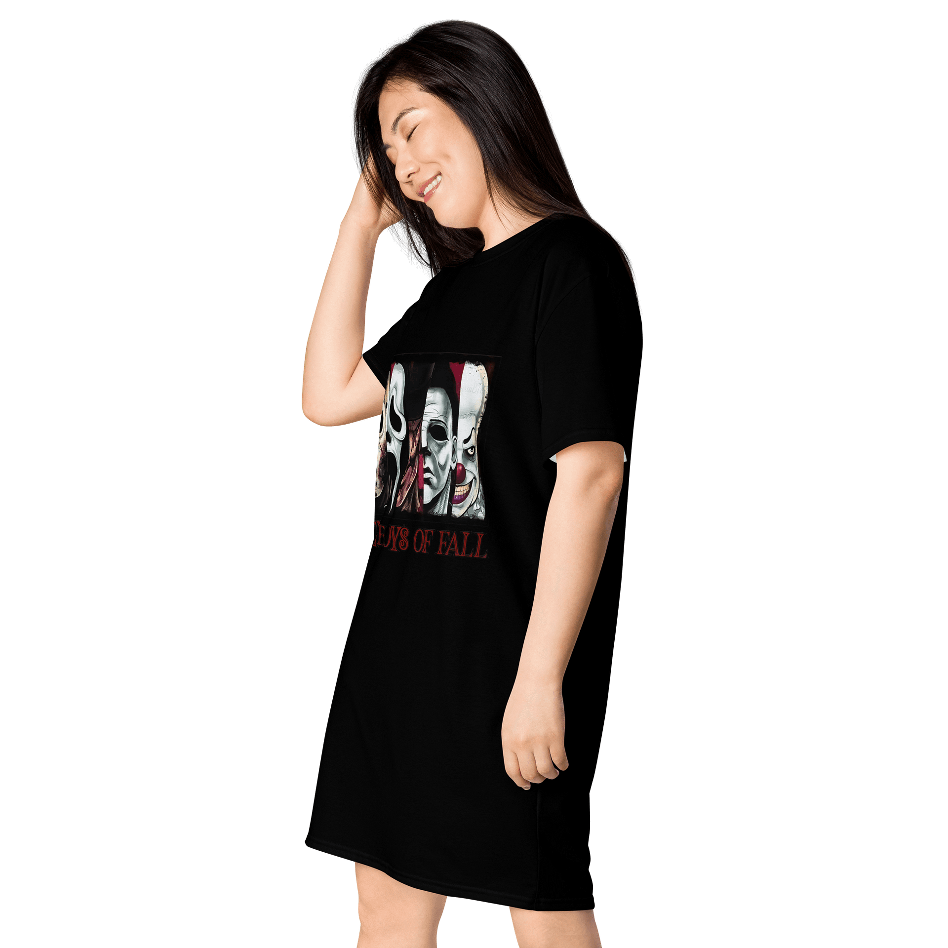 Sinister Faces All-Over T-Shirt Dress product image (3)