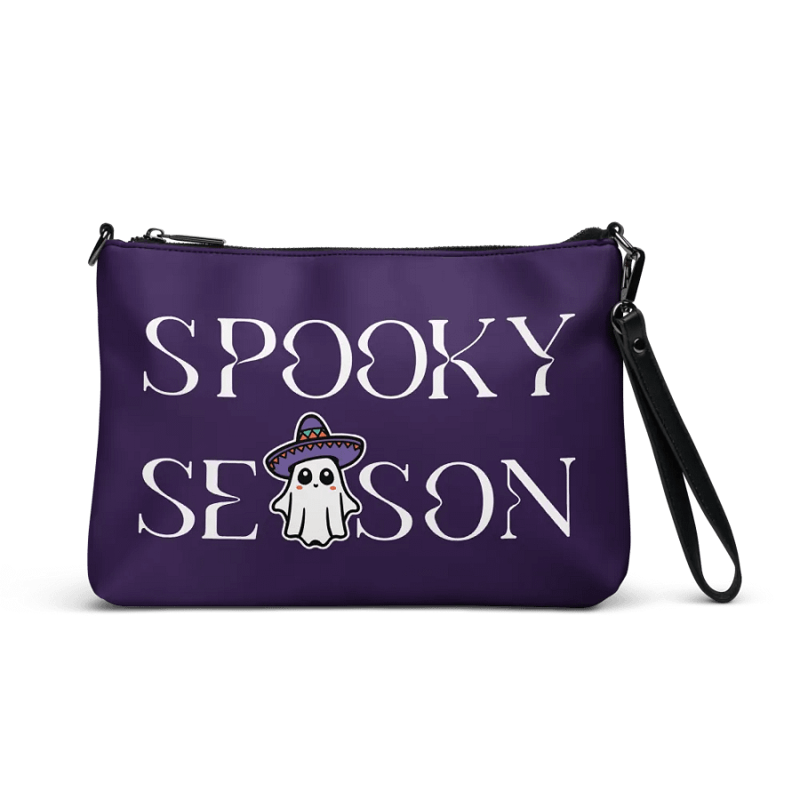 Spooky Season Sombrero Ghost Light Flip-Sided Faux Leather Crossbody Bag product image (1)