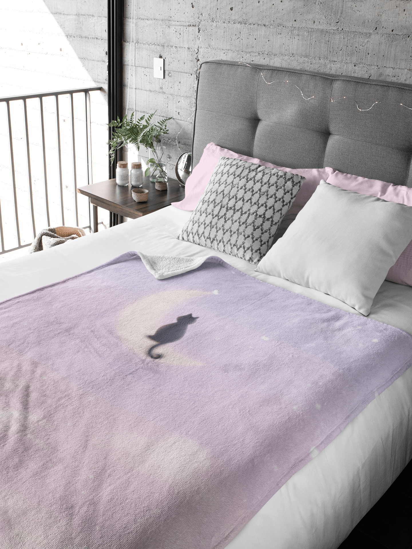 Elegant Pink Silk-Touch Throw Blanket – Hypoallergenic Comfort for Any Space product image (2)