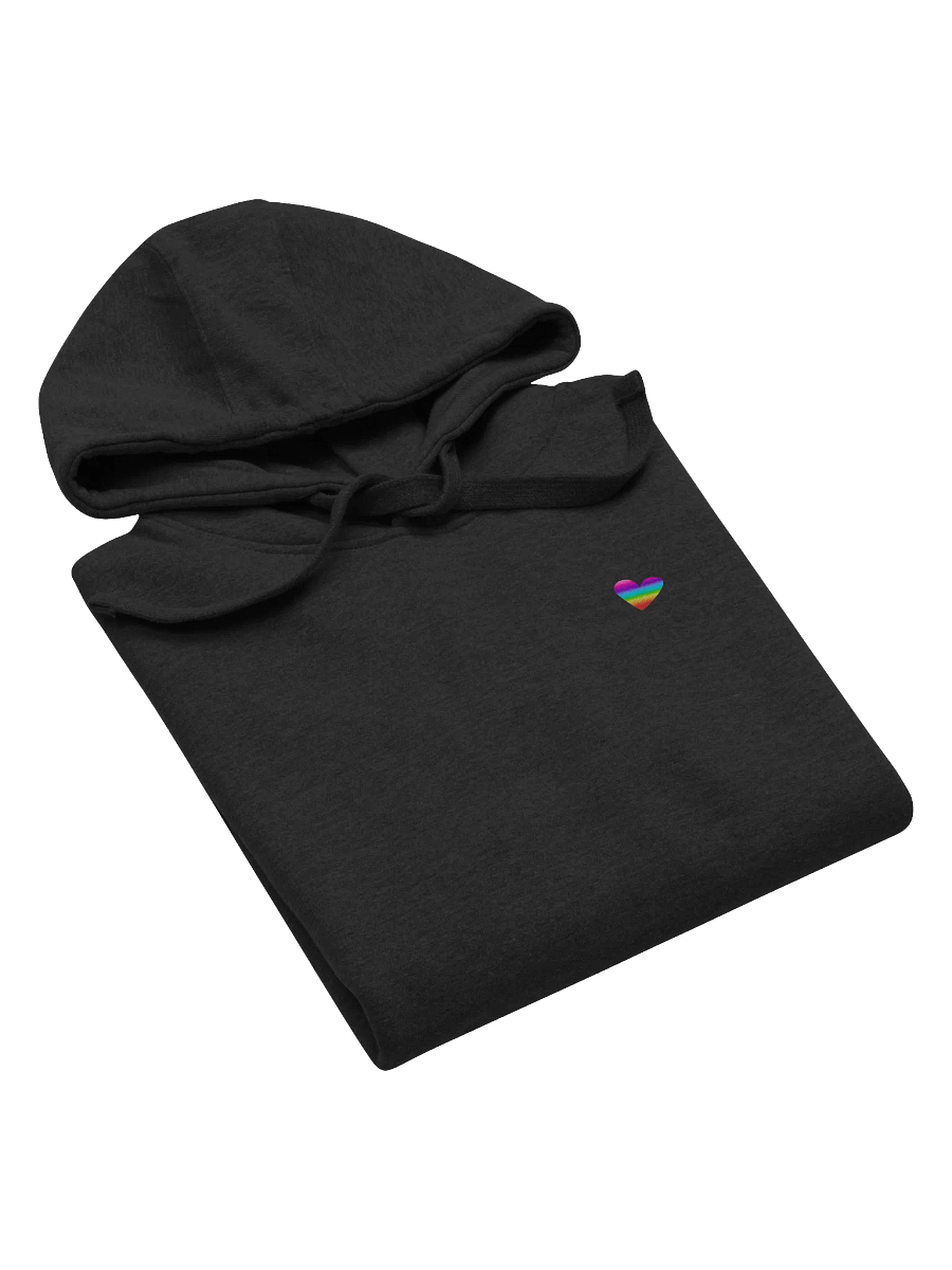 Rainbow Heart Cotton Heritage Unisex Premium Hoodie product image (5)