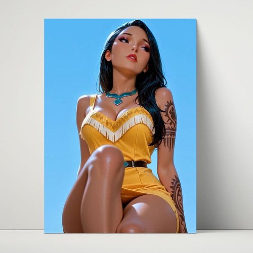 A new piece has arrived 👀🔥
Bold, powerful, and radiant under the open sky — this Pocahontas-inspired metal print brings fierc...