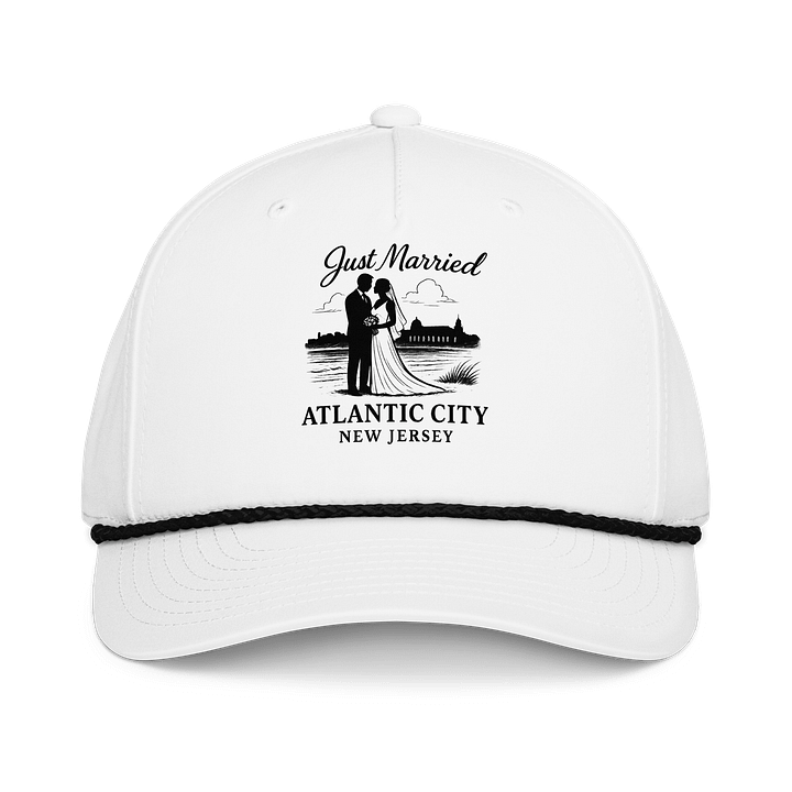 Atlantic City NJ 5-Panel Classic Rope Wedding Cap product image (1)