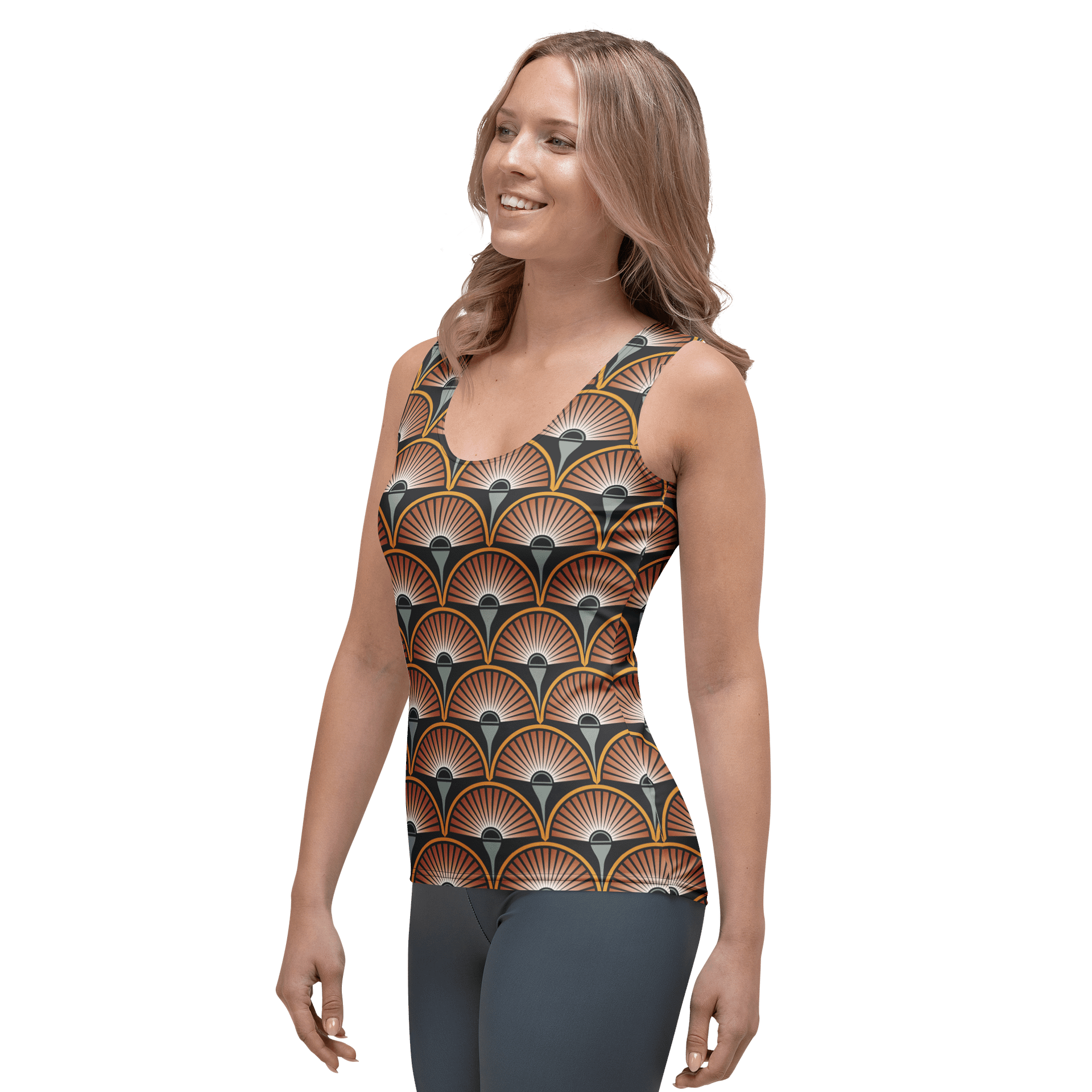 Art Deco Sunset Fantasy Jukebox Women's Tank Top product image (3)