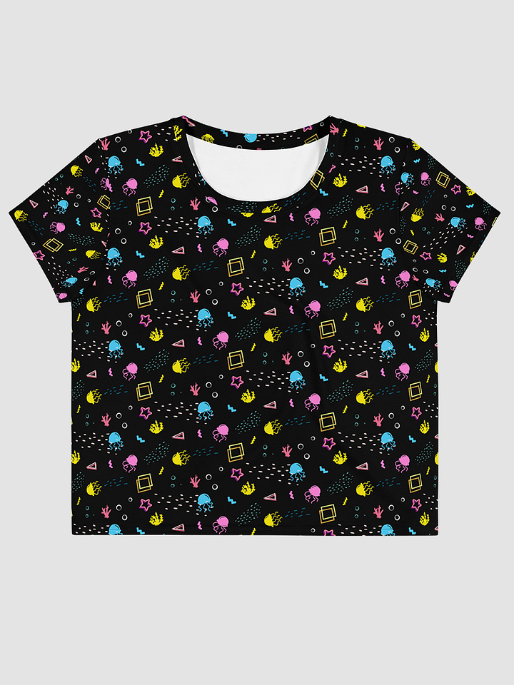 Shifty Seas dark pattern crop tee product image (2)