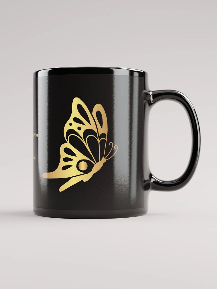 Mug Noir et Doré - Papillon - Cadeau de Transformation product image (1)