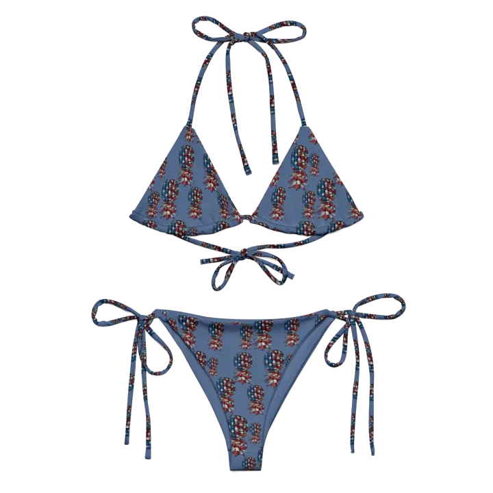 American Flag Upside-Down Pineapple Bikini product image (1)